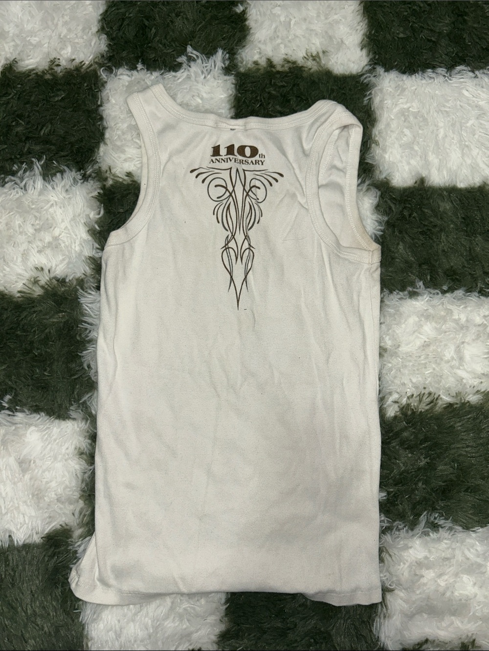 Vintage Harley-Davidson White Tank Top with Winged Logo - Picture 2 of 2
